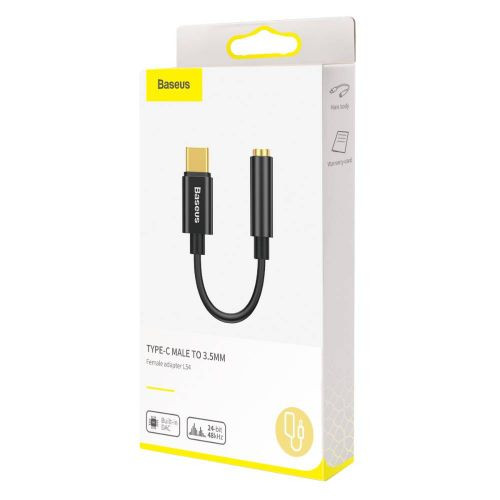 Baseus L54 USB-C - 3,5 mm-es audio adapter (Fekete)
