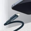 Baseus USB-C - Lightning kábel, nagy sűrűségű fonott, 20 W, 5 A, PD, 1m (kék)