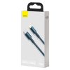 Baseus USB-C - Lightning kábel, nagy sűrűségű fonott, 20 W, 5 A, PD, 1m (kék)