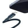 Baseus USB-C - Lightning kábel, nagy sűrűségű fonott, 20 W, 5 A, PD, 1m (kék)
