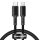 Baseus USB-C - Lightning kábel, nagy sűrűségű fonott, 20 W, 5 A, PD, 2m (fekete)