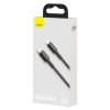 Baseus USB-C - Lightning kábel, nagy sűrűségű fonott, 20 W, 5 A, PD, 2m (fekete)