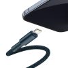 Baseus USB-C - Lightning kábel, nagy sűrűségű fonott, nagy sűrűségű fonott, 20 W, 5 A, PD, 2m (kék)