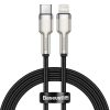 Baseus Cafule USB-C-Lightning kábel, PD, 20 W, 1m (fekete)