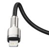 Baseus Cafule USB-C-Lightning kábel, PD, 20 W, 1m (fekete)