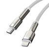 Baseus Cafule USB-C-Lightning kábel, PD, 20 W, 1m (fehér)