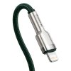 Baseus Cafule USB-C-Lightning kábel, PD, 20 W, 1m (zöld)