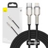 Baseus Cafule USB-C-Lightning kábel, PD, 20 W, 2m (fekete)