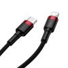 Baseus Cafule USB-C - Lightning PD kábel, 18 W, 1m (fekete-piros)