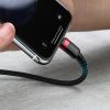 Baseus Cafule USB-C - Lightning PD kábel, 18 W, 1m (fekete-piros)