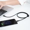 Baseus Type-C/iPhone PD adat/töltőkábel 18W 1m Cafule (Szürke/Fekete)