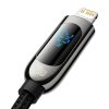 Baseus USB-C-Lightning kijelzőkábel, PD, 20 W, 1m (fekete)