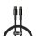 Baseus Tungsten Gold USB-C - Lightning kábel, 20 W, 5 A, PD, 2m (fekete)