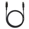 Baseus Tungsten Gold USB-C - Lightning kábel, 20 W, 5 A, PD, 2m (fekete)