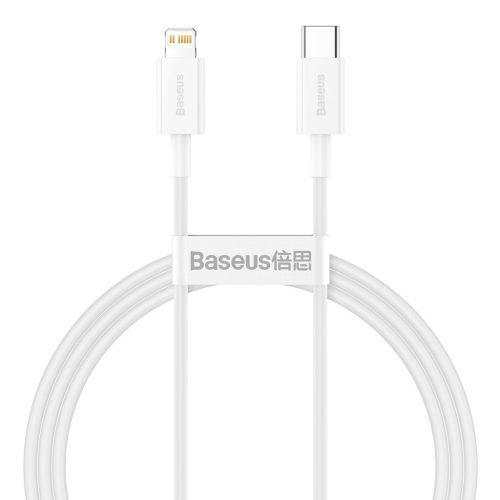 Baseus Superior Series Type-C / Lightning töltő- és adatkábel, 20W, PD, 1m (Fehér)