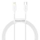 Baseus Superior Series Type-C / Lightning töltő- és adatkábel, 20W, PD, 1m (Fehér)