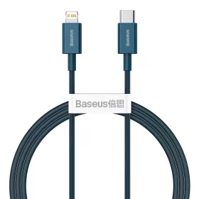   Baseus Superior Series USB-C-Lightning kábel, 20 W, PD, 1 m (kék)