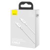 Baseus Superior Series USB-C-Lightning kábel, 20 W, PD, 2 m (fehér)