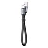 Baseus Type-C Simple HW Quick Charge töltő adat kábel 40W 5A 23cm (Szürke)