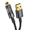 Baseus Explorer USB-Lightning kábel, 2,4A, 1m (fekete)