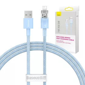   Baseus Explorer Series USB / Lightning gyorstöltő kábel 1m, 2,4A (kék)