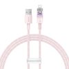 Baseus Explorer Series USB / Lightning gyorstöltő kábel 1m, 2,4A (rózsaszín)