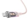 Baseus Explorer Series USB / Lightning gyorstöltő kábel 1m, 2,4A (rózsaszín)