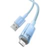 Baseus Explorer Series USB-A / Lightning gyorstöltő kábel 2m, 2,4A (kék)