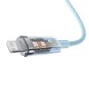 Baseus USB-C Lightning Explorer Series gyors töltőkábel, 2m, 20W (kék)