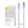 Baseus USB-C Lightning Explorer Series gyors töltőkábel,  2m, 20W (lila)