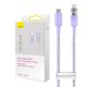 Baseus USB-C Lightning Explorer Series gyors töltőkábel,  2m, 20W (lila)