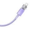 Baseus USB-C Lightning Explorer Series gyors töltőkábel,  2m, 20W (lila)