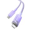 Baseus USB-C Lightning Explorer Series gyors töltőkábel,  2m, 20W (lila)