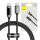 Baseus USB-C-USB-C kábel kijelzővel, 100 W, 1m (fekete)