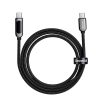 Baseus USB-C-USB-C kijelzőkábel, 100 W, 2m (fekete)
