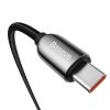 Baseus USB-C-USB-C kijelzőkábel, 100 W, 2m (fekete)