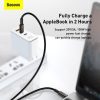 Baseus Tungsten Gold gyorstöltő adatkábel-USB-C-USB-C, 100W, 2m (Fekete)