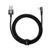 Baseus MVP 2 könyökkábel, tápkábel USB - Lightning csatlakozó, 2m, 20W (fekete)