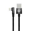 Baseus MVP 2 könyökkábel, tápkábel USB - Lightning csatlakozó, 2m, 20W (fekete)