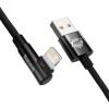 Baseus MVP 2 könyökkábel, tápkábel USB - Lightning csatlakozó, 2m, 20W (fekete)