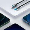 Baseus MVP 2 könyök kábel, tápkábel USB-C - Lightning csatlakozó, 1m, 20W (Fekete)