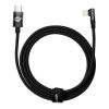 Baseus MVP 2 könyök kábel, tápkábel USB-C - Lightning csatlakozó, 2m, 20W (Fekete)