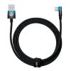 Baseus USB-USB-C könyök kábel 100W, 2m (fekete-kék)