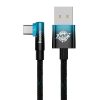 Baseus USB-USB-C könyök kábel 100W, 2m (fekete-kék)