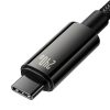Baseus Tungsten Gold USB-C - USB-C kábel, 240W 1m (Fekete)