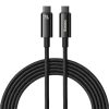 Baseus Tungsten Gold USB-C - USB-C kábel, 240W, 3m (Fekete)
