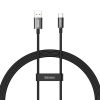 Baseus Superior Series SUPERVOOC gyorstöltő adatkábel USB - USB-C 65W, 1m (Fekete)