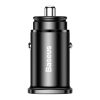 Baseus Square PPS QC4.0 / PD3.0 5A 30W autós töltő (fekete)