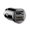 Baseus Grain autós töltő 3.1A 2USB (Fekete) 