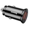 Baseus Autós Töltő - A+A Dual Quick Charge 3.0 30W (Fekete)
